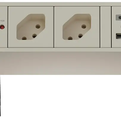 Presa multipla MH SUPRA 2×T13 2×USB-A/C 10/15W 0.3m bianco 