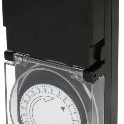 Steckdosenschaltuhr MAX HAURI analog 24h 1×Typ 13 10A 230V IP55 schwarz 