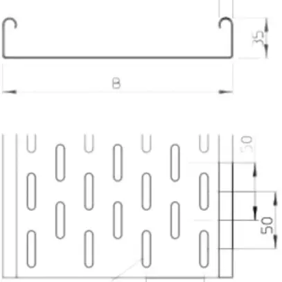 Caniveau de câbles Bettermann MKS FS 35×200×3000mm zingué 