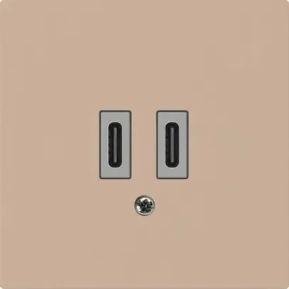 Prise de charge USB Hager kallysto C-C 20W 5V 60×60mm beige 