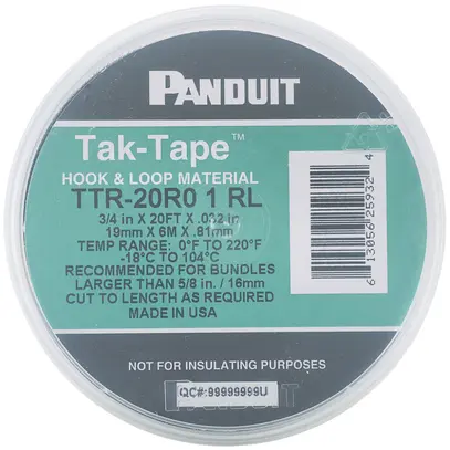 Nastro a strappo Panduit TTR-20R0 19mm×6.1m nero 