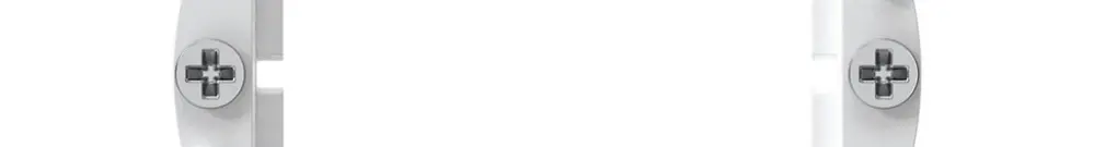 Staffa di fissaggio Hager bianco 