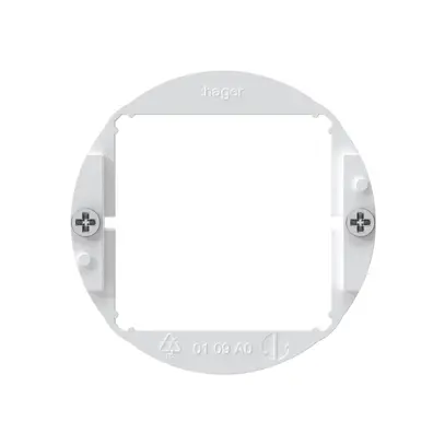 Staffa di fissaggio Hager bianco 