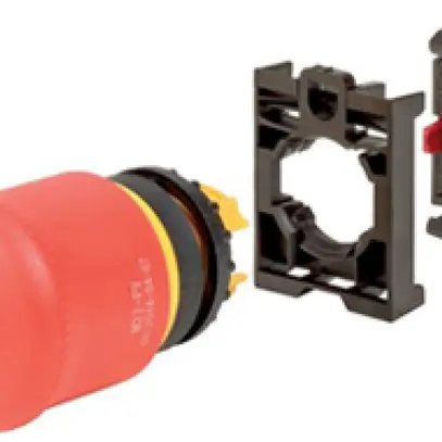 Interruttore arresto emergenza INS Eaton RMQ-Titan M22-PV-K01 sblocco trazi. 1NC 