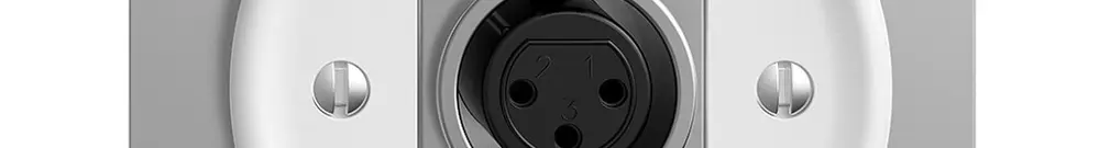 UP-Anschlussdose für XLR-Dose STANDARDdue, weiss 