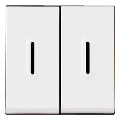 Contact à bascule INC MOS 2×AR 6A blanc 2modules 
