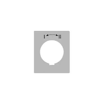 Disco indicatore FLF I<-->II per interruttore a chiave FH 