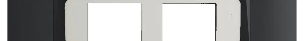 Kit de recouvrement SIDUS pour 2RJ45 anthracite 