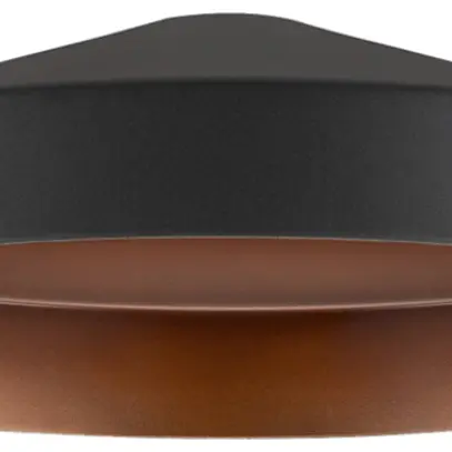 Paralume SLV LALU TETRA acciaio Ø240×67mm nero bronzo a tinta unita 