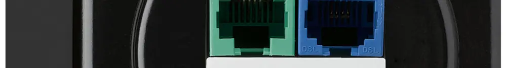 Scatola di raccordo AP DSL basico 2×RJ45 nero 
