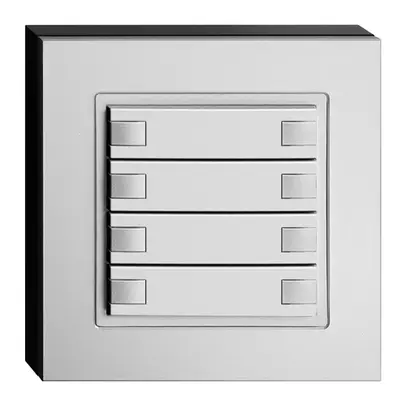 Trasmettitore IR EDIZIOdue tavolo/muro 2…8 bi/acciaio-cromato lucido 