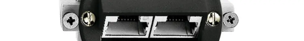 Presa INC 2×RJ45/s 8P sep. nero ITplus P 43mm 