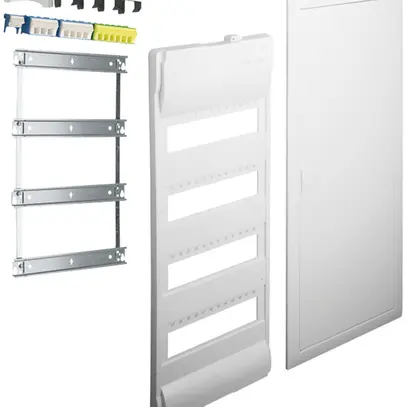 Kit di montaggio Hager volta con cornice/porta 4-file 