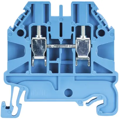 Borne de passage joignable WT 0.14…4mm² 24A 1000V 2×vis 1 ét.rail DIN 35mm blc 