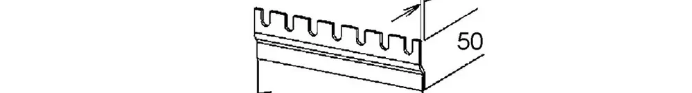Pettine per cavi EBO 200mm 
