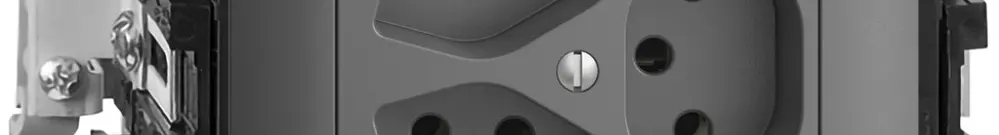 Prise INC EDIZIOdue 3×T13 gris foncé 49…69mm Snap 