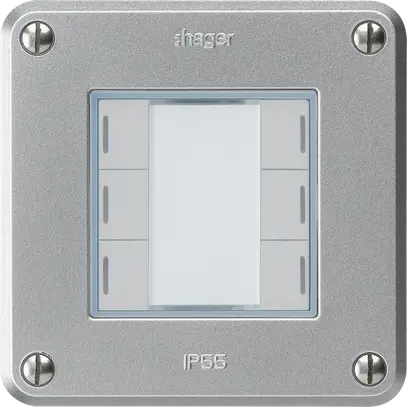 Tasto INC robusto A KNX 6× alluminio LED RGB s/e-link 