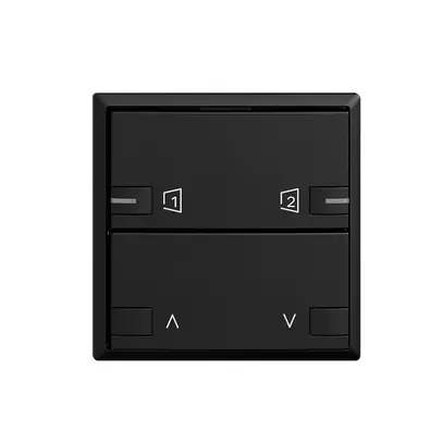 Placca frontale EDIZIOdue zepAIR motore 1C S1/S2 con LED nero 