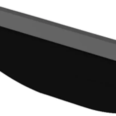 Capot de fermeture SLV GRAZIA 60 86×33×25mm aluminium noir 