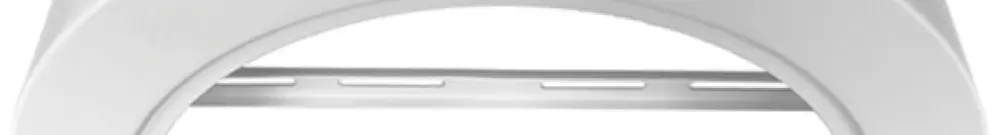 Cadre pour montage apparent ESYLUX ELSA 225 UMF SM, blanc 