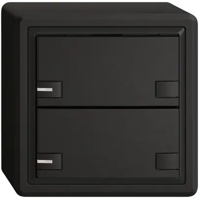 Poussoir KNX RGB AP EDIZIO.liv SNAPFIX® capteur temp.RGB-LED 2× comm.2T no 