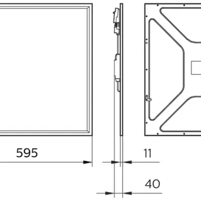 Plafonnier LED INC CoreLine Panel RC132V G4 LED34S/830 WIA W60L60 OC 