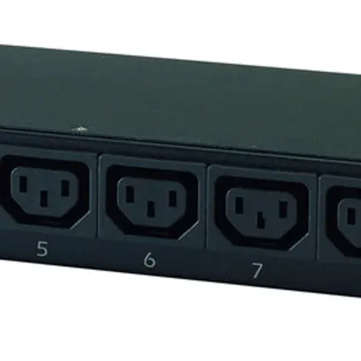 Prise multiple avec fonction mesure 1UH 208V/12A 230V/10A 8×C13 