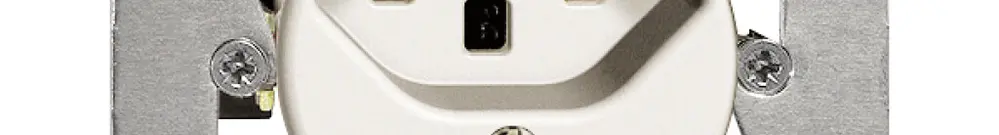 Prise ENC FH T23 16A blanc avec LED vert, bornes enf. 