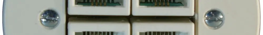 Scatola di raccordo INC stand. 4×RJ45 bianco 