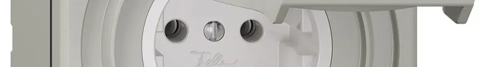 NAP-Steckdose NEVO, Schuko, lichtgrau 