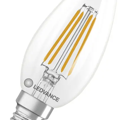 Lampe LED LEDVANCE CLASSIC B E14 3.4W 470lm 827 B10.5 clair Ø35×100mm 