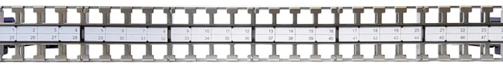 Panneau patch 19" Dätwyler PP KS 1UH blindé pour 48×Keystone 
