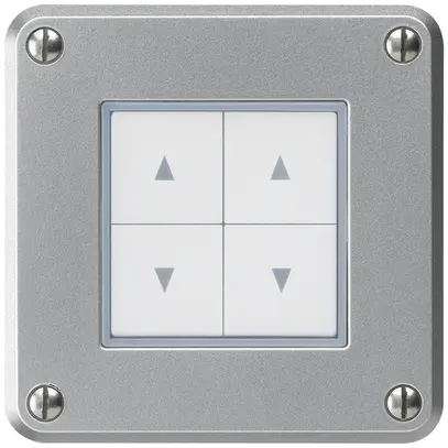 Pulsante per tapparelle INC robusto IP55 alluminio con 4 tasti di comando combi 