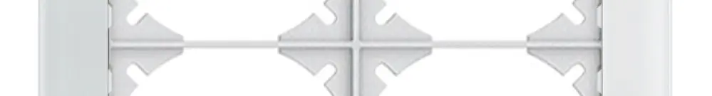 Telaio di cop. EDIZIOdue prestige 2×2 vetro bianco 