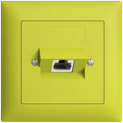 Presa INC 1×RJ45/s 4P ITplus EDIZIOdue lemon 
