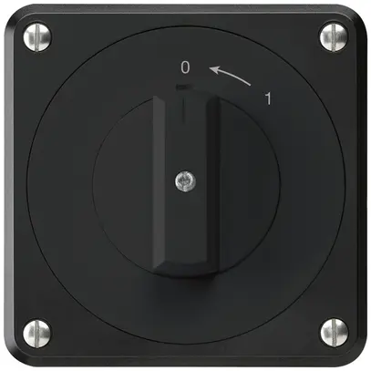 Contatto rotativo INC robusto IP55 nero 1P 