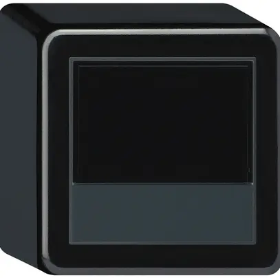 Termostato ambiente KNX AP origin con display con tasti 88×88×54mm nero 