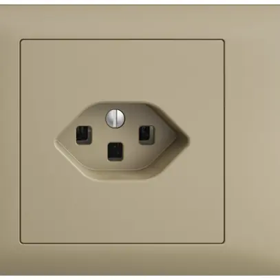 Presa INS EDIZIOdue T23 16A sand, 45…69mm, con morsetti innestabili 