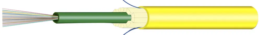 Cavo FO Universal H-LINE Cca 12×E9/125 Ø7.5mm 3000N giallo 