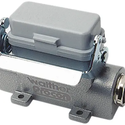 Boîtier d'embase Walther PROCON T701610MS, raccord 1×M20, couvercle, H=52mm, Al 