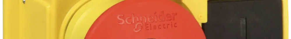 Botone tonda a fungo arresto emergenza Schneider Electric GV2 con chiave 
