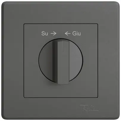 Kit di montaggio INC EDIZIO.liv SNAPFIX® pulsante girevole manop.Su → ← Giù grs 