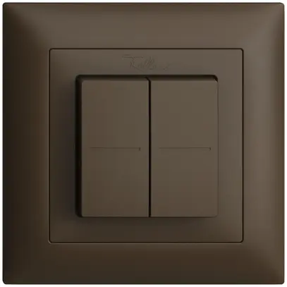 Poussoir RF Smart Light Control Feller EDIZIOdue FMI, Philips Hue 4K/2T, coffee 
