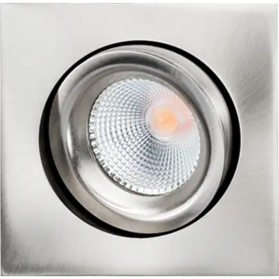 Downlight LED SG Junistar Lux Square 8W 580lm 927 IP20/IP44 42° VAR 95×95mm arg 