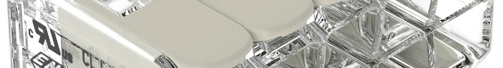 Borne de connexion WAGO 221 10×0.2…4mm² levier 32A 440V gris transparent 