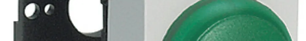 Lampada di segnalazione AMD K&N, 230VAC, 2UM, calotta verde 