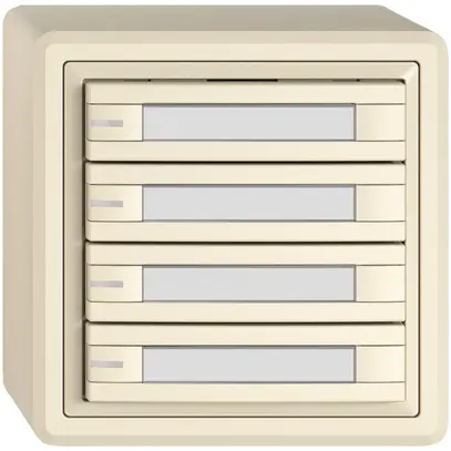 AP-KNX-Taster RGB EDIZIO.liv SNAPFIX® Temperaturfüh.RGB-LED Pap.4×T 2-Tbed.cr 