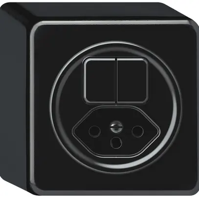 Combinazione AP origin sch 3+AR + 1×tipo 13 nero 