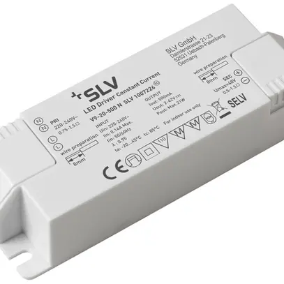 Alimentation LED SLV 21W 2…42V 500mA ON/OFF 
