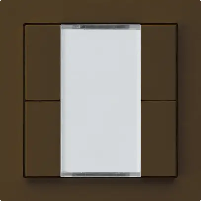 Tasto INC kallysto A KNX 4× s/e-link marrone 